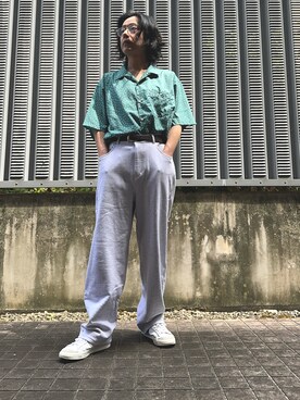 TTT MSW グレー ワークパンツ TTT MSW（ティー）の「【TTTMSW/ティー】Wide sweat pants