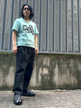 「アイテム（スウェット）」を使った、y0hy0hさん（メンズ・173cm）の夏コーディネート