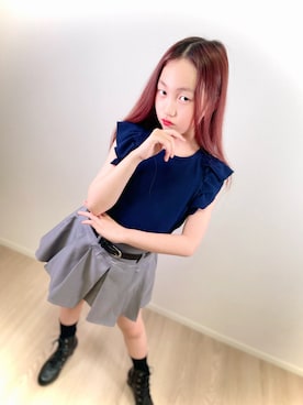 「COMME CA ISM（コムサイズム）のアイテム」を使った、yukinoさん（キッズ・130cm）の夏コーディネート