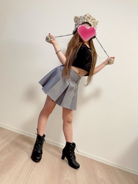 「アイテム（アンダーウェア）」を使った、yukinoさん（キッズ・125cm）の秋コーディネート