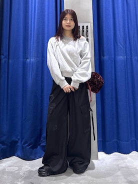 「アイテム（スラックス）」を使った、emiri0712さん（レディース・147cm）の冬コーディネート