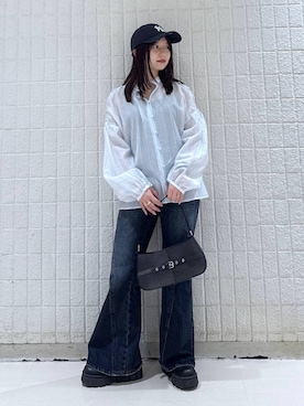 「PAGEBOY（ページボーイ）のアイテム（帽子）」を使った、emiri0712さん（レディース・147cm）の春コーディネート