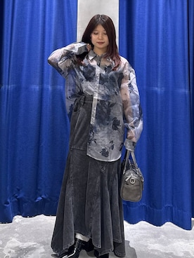 「PAGEBOY（ページボーイ）の【2WAY仕様】スタッズミニボストンバッグ（ショルダーバッグ、その他）」を使った、emiri0712さん（レディース・147cm）の夏コーディネート