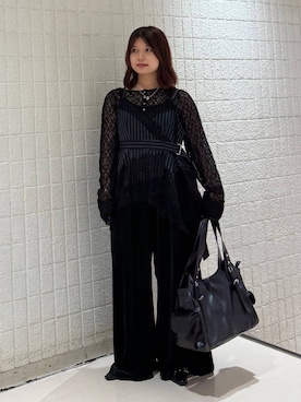 「PAGEBOY（ページボーイ）のアイテム（トートバッグ）」を使った、emiri0712さん（レディース・147cm）の秋コーディネート