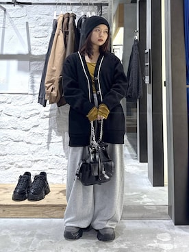 「PBLIM（ページボーイリム）のアイテム（スウェットパンツ）」を使った、emiri0712さん（レディース・147cm）の秋コーディネート