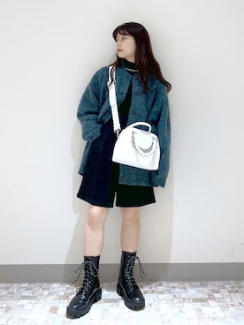 「アイテム（ブーツ）」を使った、emiri0712さん（レディース・147cm）の秋コーディネート