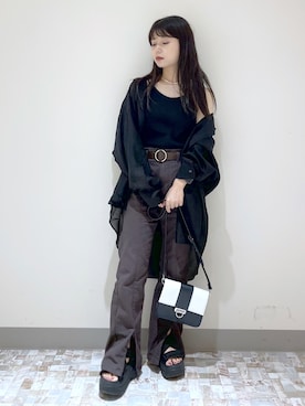 「SHAKA（シャカ）のアイテム（シューズ）」を使った、emiri0712さん（レディース・147cm）の夏コーディネート