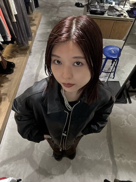 「アイテム（ブルゾン）」を使った、emiri0712さん（レディース・147cm）の秋コーディネート