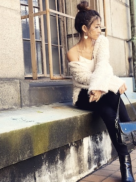 「WHEIR（ウェア）のアイテム」を使った、ma-さん（レディース・160cm）の秋コーディネート