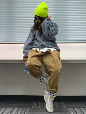 「Java（ジャバ）のアイテム」を使った、ma-さん（レディース・160cm）の冬コーディネート