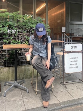 「アイテム（帽子）」を使った、junaさん（レディース・150cm・20代）の夏コーディネート