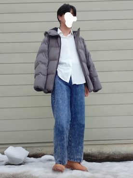 「KOR（ケーオーアール）のアイテム」を使った、remiさん（メンズ・181cm）の冬コーディネート