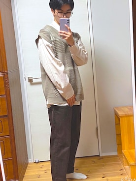 「REALIZE（リアライズ）のアイテム」を使った、rintaro1040さん（メンズ・171cm）の秋コーディネート