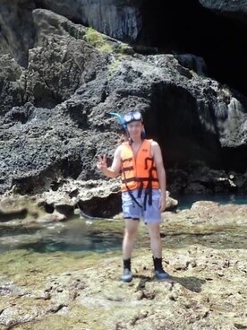 「NCAA（エヌシーエーエー）のアイテム」を使った、吳承霖さん（メンズ・167cm）の秋コーディネート