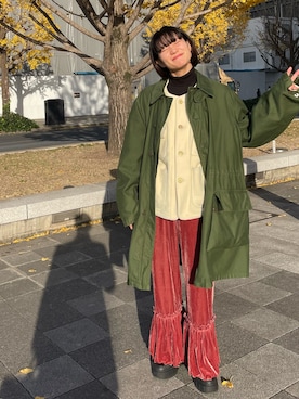 「SMITH'S（スミス）のアイテム（ジャケット/アウター）」を使った、みつけさん（レディース・164cm）の冬コーディネート