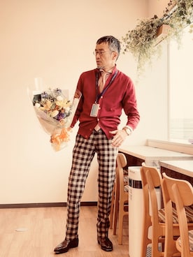 「PT01（ピーティーゼロウーノ）のアイテム」を使った、krndさん（メンズ・169cm）の春コーディネート