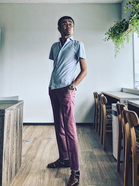 「IWC（インターナショナルウォッチカンパニー）のアイテム（アナログ腕時計）」を使った、krndさん（メンズ・169cm）の秋コーディネート