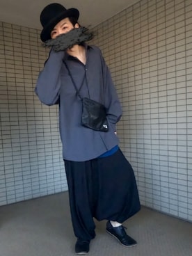 「山高帽」｜堀田(ほった)さん（メンズ・170cm）の春コーディネート