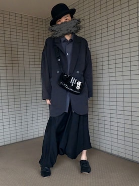 「山高帽」｜堀田(ほった)さん（メンズ・170cm）の春コーディネート