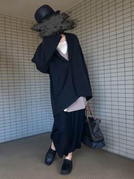 「山高帽」｜堀田(ほった)さん（メンズ・170cm）の秋コーディネート
