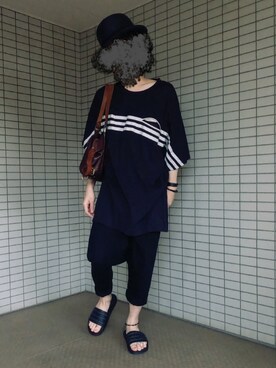 「ED HAT（エドハット）のアイテム」を使った、堀田(ほった)さん（メンズ・170cm）の夏コーディネート