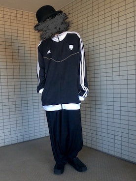 「adidas（アディダス）のアイテム（ブルゾン）」を使った、堀田(ほった)さん（メンズ・170cm）の冬コーディネート