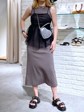 「FREE'S MART（フリーズマート）のアイテム（その他トップス）」を使った、freessayaさん（レディース・166cm）の春コーディネート