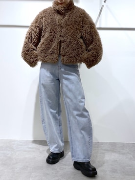 「アイテム（ジャケット/アウター）」を使った、freessayaさん（レディース・166cm）の冬コーディネート