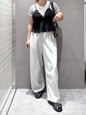 「FREE'S MART（フリーズマート）のアイテム（パンツ）」を使った、freessayaさん（レディース・166cm）の夏コーディネート