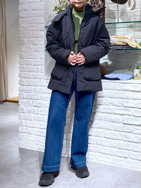 「FREE'S MART（フリーズマート）のアイテム（ダウンジャケット/コート）」を使った、freessayaさん（レディース・166cm）の冬コーディネート