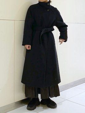 「FREE'S MART（フリーズマート）のアイテム（チェスターコート）」を使った、freessayaさん（レディース・166cm）の秋コーディネート