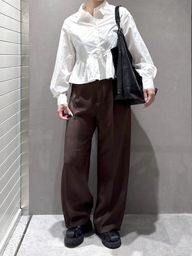 「FREE'S MART（フリーズマート）のアイテム（パンツ）」を使った、freessayaさん（レディース・166cm）の秋コーディネート
