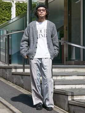 「CIAOPANIC TYPY（チャオパニックティピー）のアイテム（ニットキャップ/ビーニー）」を使った、seiya satoさん（メンズ・175cm）の秋コーディネート