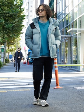 「CIAOPANIC TYPY」｜「アイテム（ダウンジャケット/コート）」を使った、seiya satoさん（メンズ・175cm）の秋コーディネート