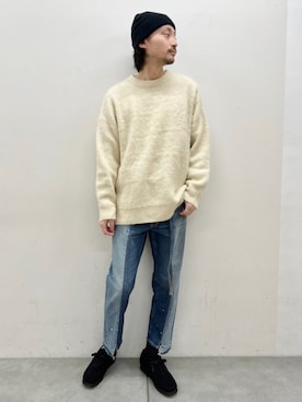 「CIAOPANIC TYPY（チャオパニックティピー）のアイテム（ニットキャップ/ビーニー）」を使った、seiya satoさん（メンズ・175cm）の秋コーディネート