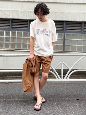 「CIAOPANIC TYPY（チャオパニックティピー）のアイテム（セットアップ）」を使った、seiya satoさん（メンズ・175cm）の夏コーディネート