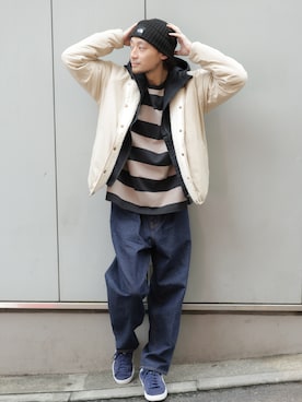 「PUMA」｜「アイテム（ナイロンジャケット）」を使った、seiya satoさん（メンズ・175cm）の秋コーディネート