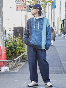 「CIAOPANIC TYPY（チャオパニックティピー）のアイテム（パーカー）」を使った、seiya satoさん（メンズ・175cm）の冬コーディネート