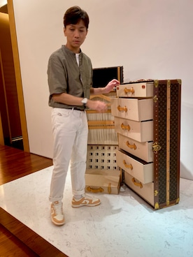 「working style」｜Giles Hemanさん（メンズ・172cm）の夏コーディネート