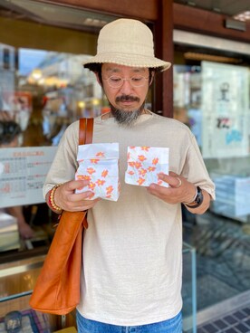 「Branchworks（ブランチワークス）のアイテム」を使った、ヤギハシカズヒロさん（メンズ・181cm）の夏コーディネート