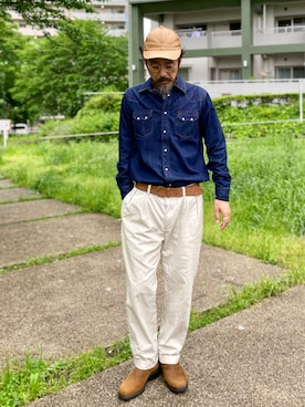 「Branchworks（ブランチワークス）のアイテム」を使った、ヤギハシカズヒロさん（メンズ・181cm）の春コーディネート