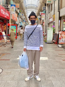 「CPH（シーピーエイチ）のアイテム（ニットキャップ/ビーニー）」を使った、ヤギハシカズヒロさん（メンズ・181cm）の秋コーディネート
