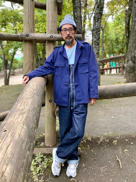 「Branchworks（ブランチワークス）のアイテム」を使った、ヤギハシカズヒロさん（メンズ・181cm）の秋コーディネート