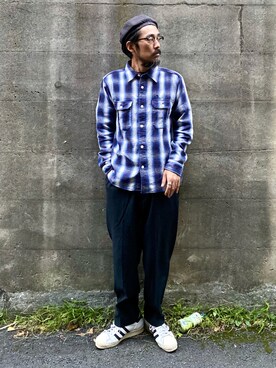 「Branchworks（ブランチワークス）のアイテム」を使った、ヤギハシカズヒロさん（メンズ・181cm）の秋コーディネート