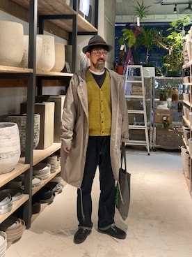 「アイテム（ナイロンジャケット）」を使った、ヤギハシカズヒロさん（メンズ・182cm）の冬コーディネート