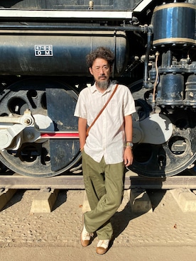 「オールドコーチ」｜ヤギハシカズヒロさん（メンズ・181cm）の秋コーディネート