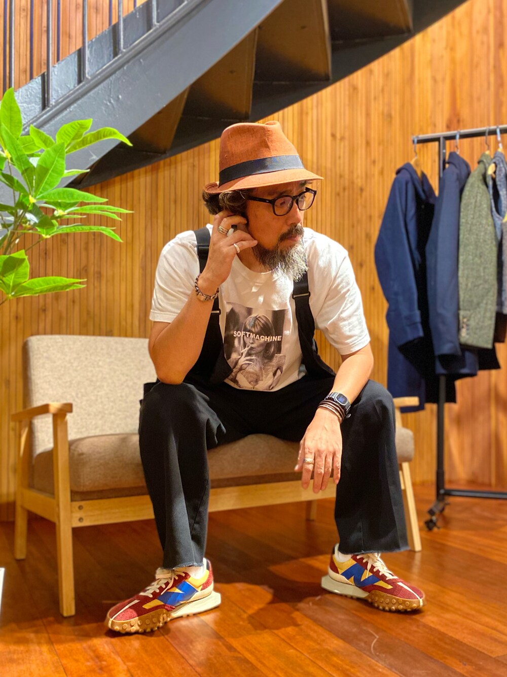 Borsalinoのハット（レッド系）を使った人気ファッション
