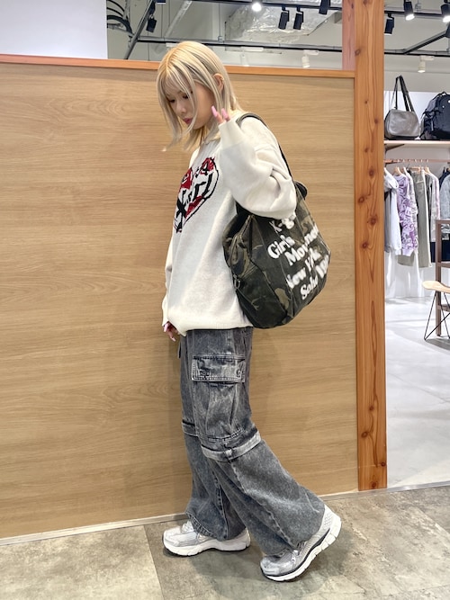 HEART LOGO JACQUARD KNIT TOP（ニット/セーター）｜X-girl（エックス