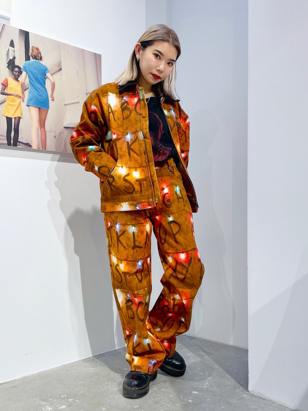 X-girl（エックスガール）の「X-girl × STRANGER THINGS WORK JACKET