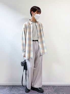 「select MOCA（セレクトモカ）のアイテム」を使った、まささん（メンズ・180cm）の秋コーディネート